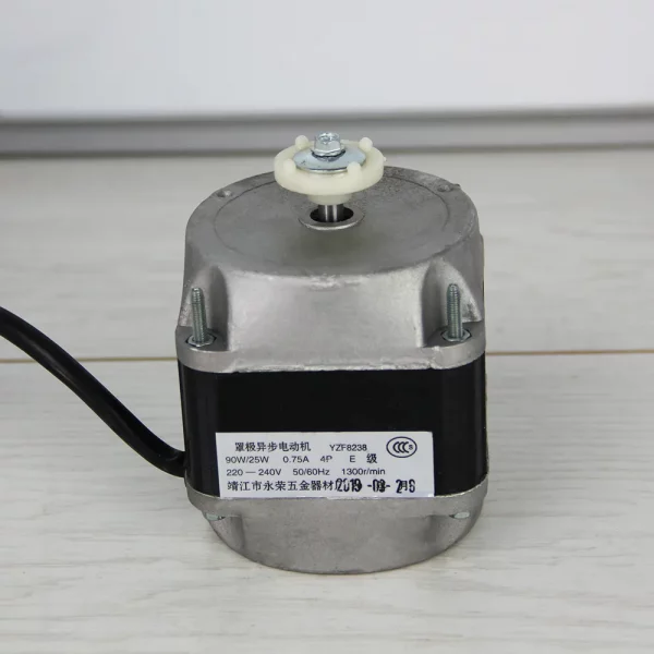 Электромотор вентилятора серо-чёрный  YZF 8238 90W/25W /  0,75 A / 4P E